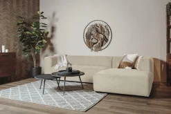 2,5- zits Lounge/Hoekbank Glasgow - Cream (Lounge Links) - Loft24.nl