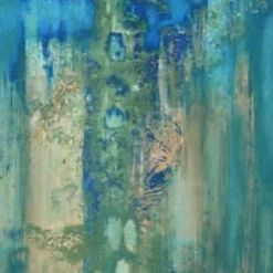 Art Print Blue Green Abstract - zelf samenstellen - Loft24.nl