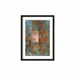 Art Print Blue Ocker Abstract 2 - zelf samenstellen - Loft24.nl
