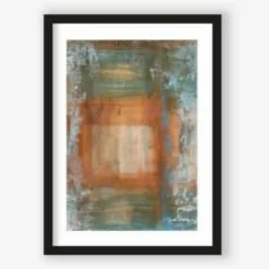 Art Print Blue Ocker Abstract 1 - zelf samenstellen - Loft24.nl