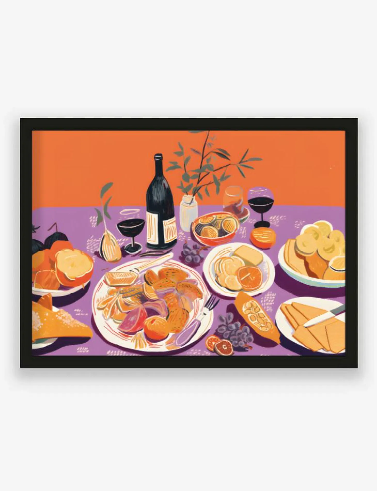 Art Print Burgundian Table - zelf samenstellen - Loft24.nl