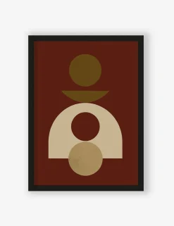 Art Print Forma 4 Red - zelf samenstellen - Loft24.nl