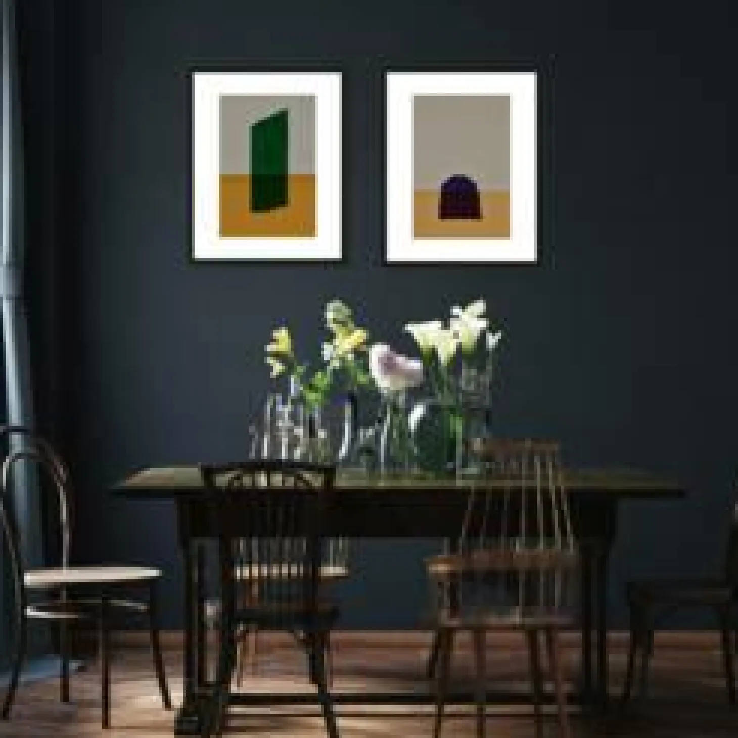 Art Print Geen mosgroen - zelf samenstellen - Loft24.nl