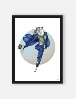 Art Print Hippo - zelf samenstellen - Loft24.nl