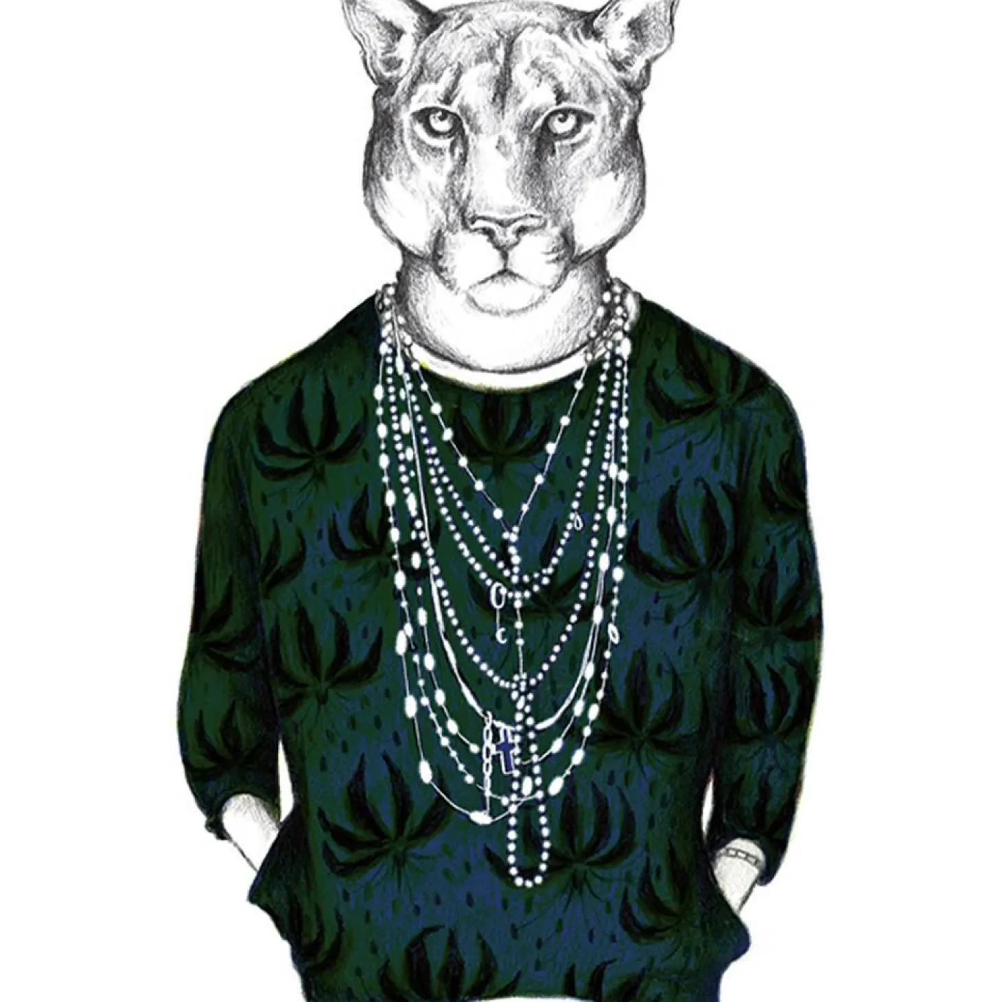 Art Print Puma - zelf samenstellen - Loft24.nl