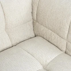 Bank Merrol Chenille - Crème - Loft24.nl