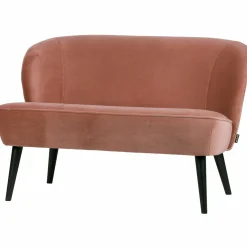 Bankje Sara Velvet - Oud Roze - Loft24.nl
