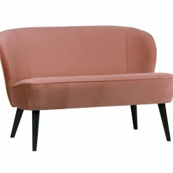 Bankje Sara Velvet - Oud Roze - Loft24.nl