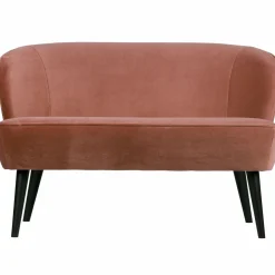 Bankje Sara Velvet - Oud Roze - Loft24.nl