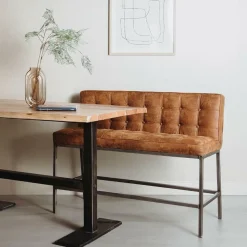 Barbank Vasco 110 cm Cognac (zithoogte 67 cm) - Loft24.nl