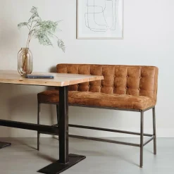 Barbank Vasco 110 cm Cognac (zithoogte 67 cm) - Loft24.nl