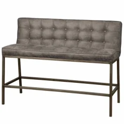 Barbank Vasco 130 cm Grijs (zithoogte 67 cm) - Loft24.nl