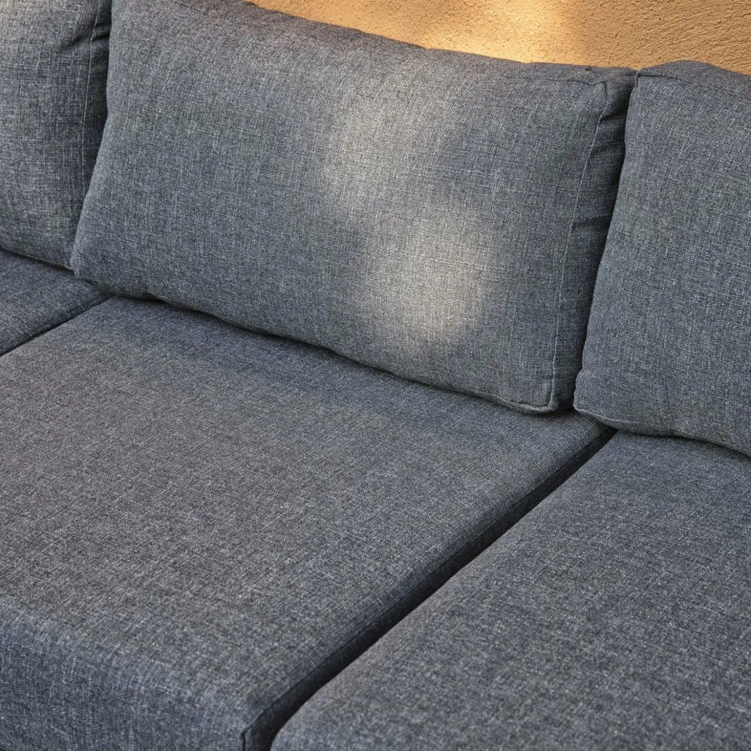 Bari loungeset aluminium polywood incl kussens donkergrijs - Loft24.nl