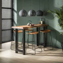 Barkruk Ergo Acaciahout (zithoogte 73 cm) - Loft24.nl