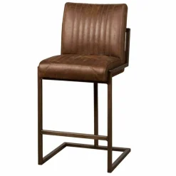 Barkruk Ferro - Donkerbruin (zithoogte 67 cm) - Loft24.nl