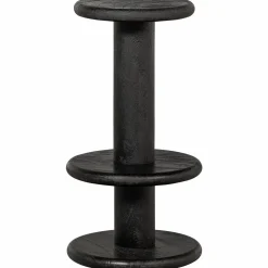 Barkruk Kolby Mangohout 40cm - Zwart - Loft24.nl