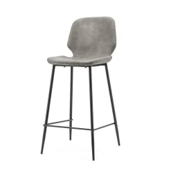 Barkruk Seashell blauw (zithoogte 65cm) - Loft24.nl