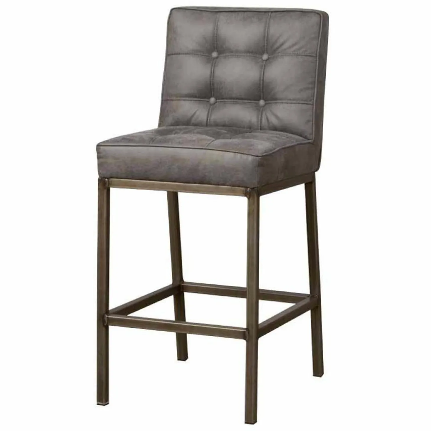 Barkruk Vasco - Grijs (zithoogte 67 cm) - Loft24.nl