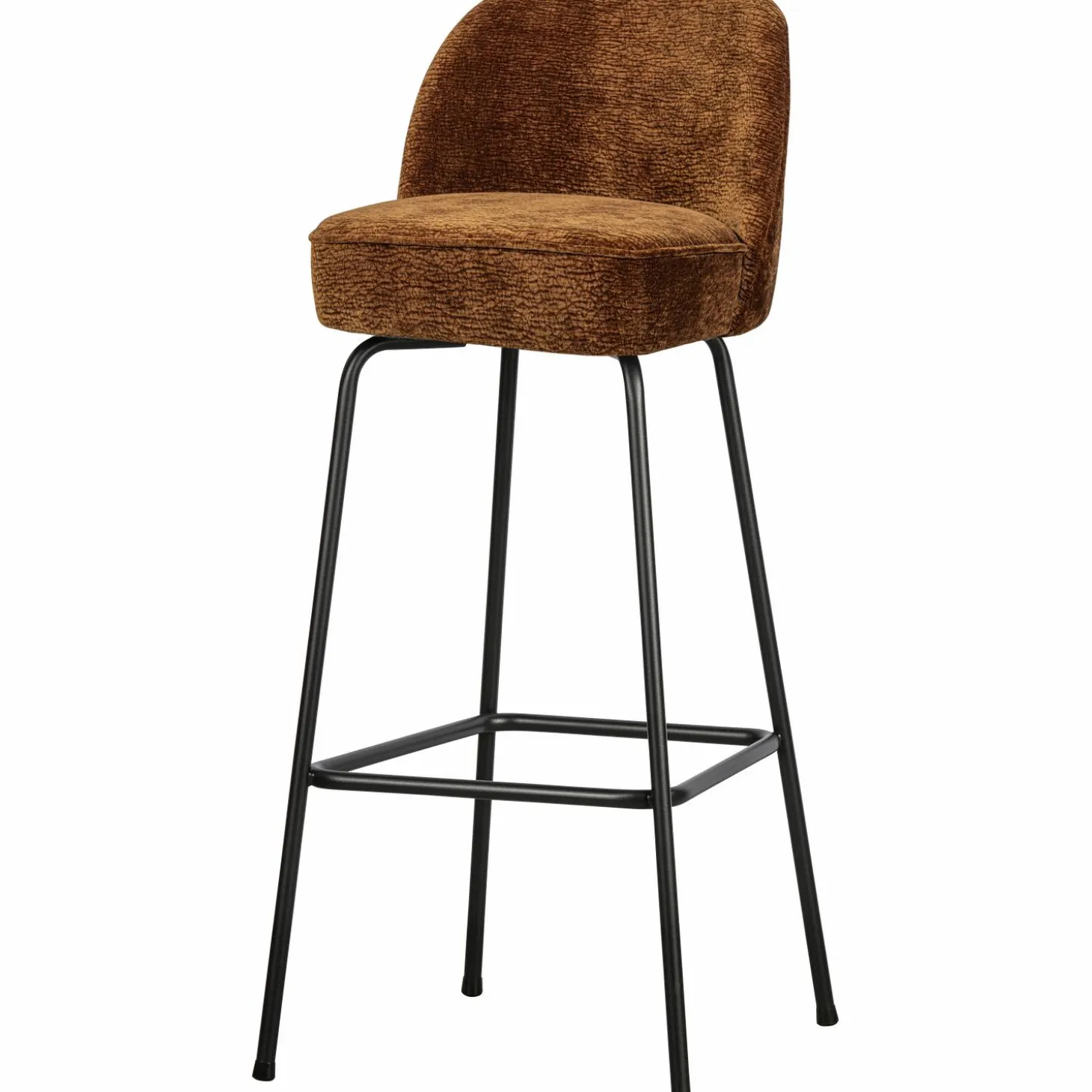 Barkruk Vogue 3D Chenille - Middenbruin (zithoogte 80cm) - Loft24.nl