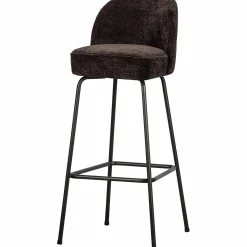 Barkruk Vogue 3D Chenille - Donkerbruin (zithoogte 80cm) - Loft24.nl