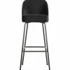 Barkruk Vogue Fluweel - Zwart (zithoogte 80cm) - Loft24.nl