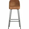 Barkruk Vogue Leder - Cognac (zithoogte 80cm) - Loft24.nl
