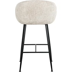 Barstoel Avanti Chenille Naturel - zithoogte 74cm - Loft24.nl