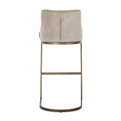 Barstoel Bolton Velvet Khaki - zithoogte 76.5cm - Loft24.nl