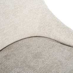 Barstoel Brooke Chenille Creme - zithoogte 67cm - Loft24.nl