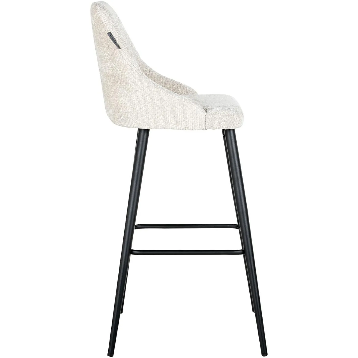 Barstoel Brooke Chenille Creme - set van 2 - Loft24.nl