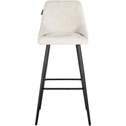 Barstoel Brooke Chenille Creme - set van 2 - Loft24.nl