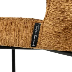 Barstoel Darby Chenille Cognac - zithoogte 76cm - Loft24.nl