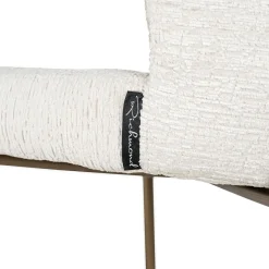 Barstoel Darby Chenille Creme - zithoogte 76cm - Loft24.nl