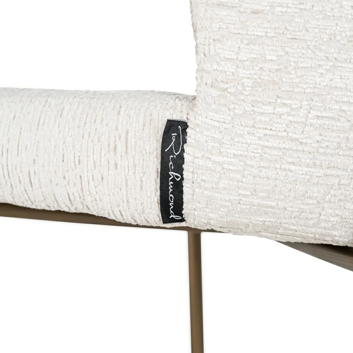 Barstoel Darby Chenille Creme - zithoogte 76cm - Loft24.nl