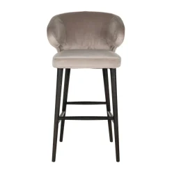 Barstoel Indigo Velvet Khaki - zithoogte 76cm - Loft24.nl