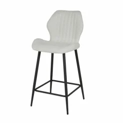 Barstoel Lende Bouclé Grijs (zithoogte 67 cm) - Loft24.nl