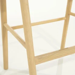 Barstoel Rayven Essen en stof Naturel (zithoogte 75cm) - Loft24.nl