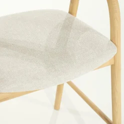 Barstoel Rayven Essen en stof Naturel (zithoogte 65cm) - Loft24.nl