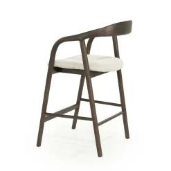 Barstoel Rayven Essen en stof Bruin (zithoogte 65cm) - Loft24.nl