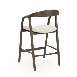 Barstoel Rayven Essen en stof Bruin (zithoogte 65cm) - Loft24.nl