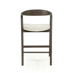 Barstoel Rayven Essen en stof Bruin (zithoogte 65cm) - Loft24.nl