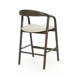 Barstoel Rayven Essen en stof Bruin (zithoogte 65cm) - Loft24.nl