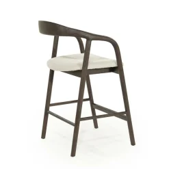 Barstoel Rayven Essen en stof Bruin (zithoogte 65cm) - Loft24.nl