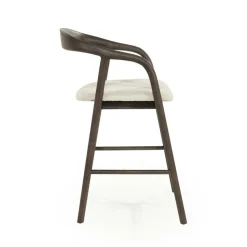 Barstoel Rayven Essen en stof Bruin (zithoogte 65cm) - Loft24.nl