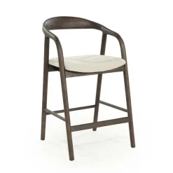 Barstoel Rayven Essen en stof Bruin (zithoogte 65cm) - Loft24.nl