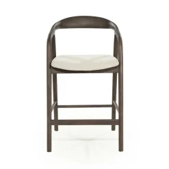 Barstoel Rayven Essen en stof Bruin (zithoogte 65cm) - Loft24.nl