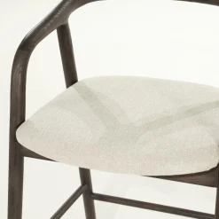 Barstoel Rayven Essen en stof Bruin (zithoogte 65cm) - Loft24.nl