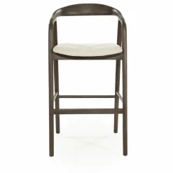 Barstoel Rayven Essen en stof Bruin (zithoogte 75cm) - Loft24.nl