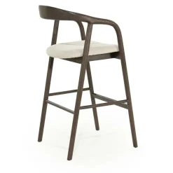 Barstoel Rayven Essen en stof Bruin (zithoogte 75cm) - Loft24.nl