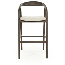 Barstoel Rayven Essen en stof Bruin (zithoogte 75cm) - Loft24.nl